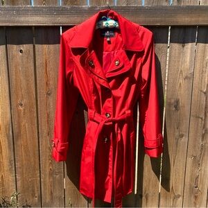 London Fog ~ Red Trench Coat